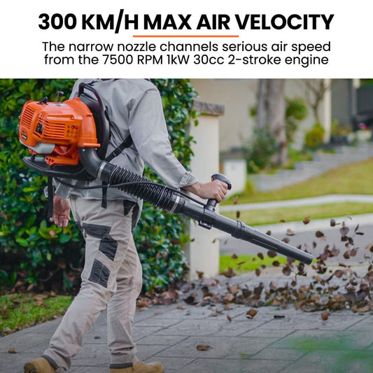 MTM 30CC Backpack Petrol Leaf Blower Yard Garden Commercial Outdoor V219-BLWHNDMTMA6WK
