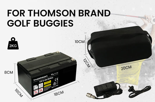 THOMSON 12V 24Ah Lithium Battery for Thomson Golf Buggy Trolley V219-GLFBTYTHOA2LX