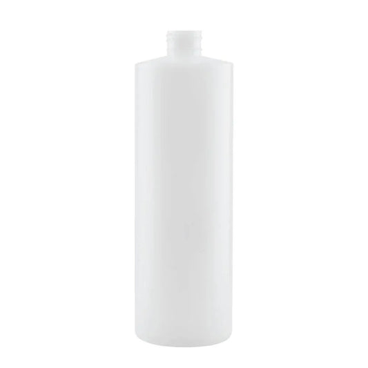 Kitchee 1x 500ml Ntural HDPE Round Bottle + 28/410 Caps - Empty Plastic Food Storage V238-SUPDZ-30342560022608