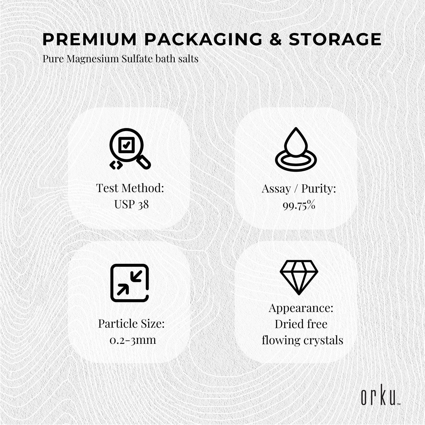 12x 1Kg Orku Epsom Salt - Magnesium Sulphate Bath Salts Skin Body V238-SUPDZ-31950282948688