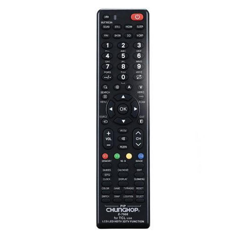Chunghop Universal TV Remote Control Compatible with TCL LCD Smart HD Plasma V238-SUPDZ-33051403910