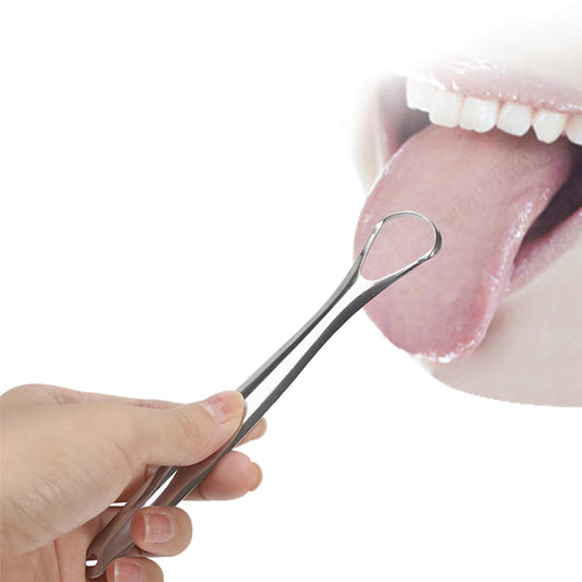 Stainless Steel Tongue Scraper Cleaner Oral Hygiene Reduce Bad Breath Metal Tool V238-SUPDZ-39514291208272
