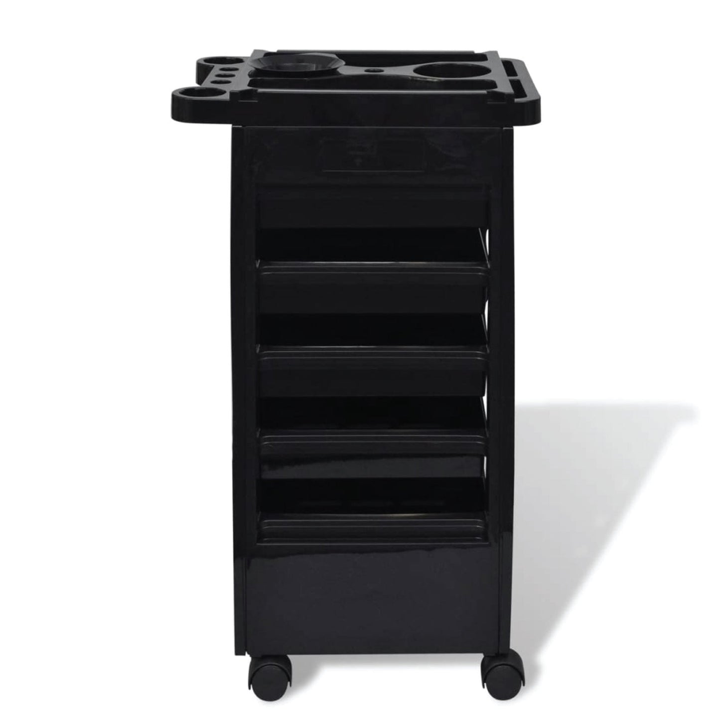 Ellie & Ruby 6 Tier Hairdressing Trolley Black 82x49x32cm Salon Rolling Cart V238-SUPDZ-39711824248912