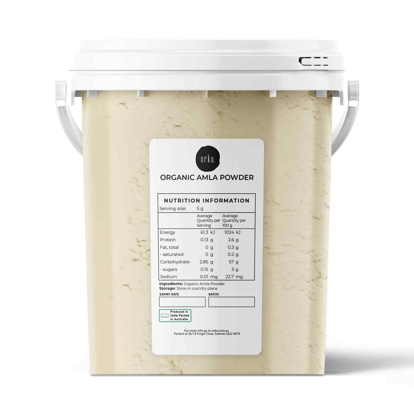 800g Organic Amla Powder Tub Indian Gooseberry Emblica Officinalis Supplement V238-SUPDZ-39745898020944