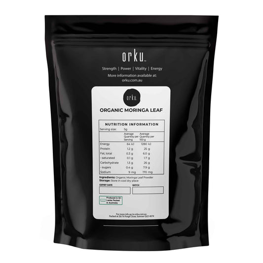 Orku 50g Organic Moringa Leaf Powder - Food Grade Oleifera Drumstick Leaf V238-SUPDZ-39785363669072