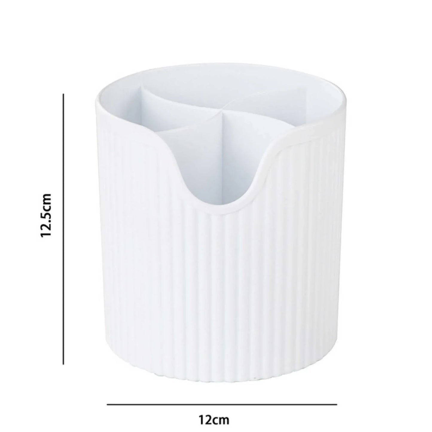 4 Slot Makeup Brush Organiser Bucket - Cosmetic Tool Storage Divider Tin V238-SUPDZ-39983870246992
