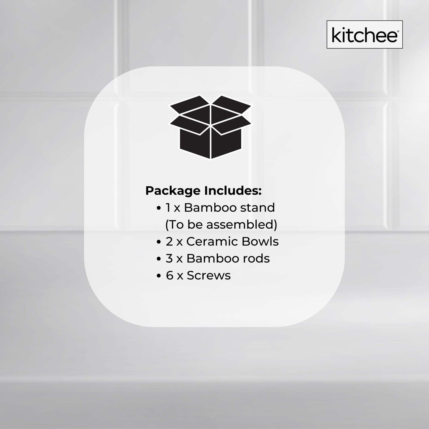 2 Tier Porcelain Fruit Bowl - Ceramic Vegetable Storage With Bamboo Stand V238-SUPDZ-40824930762832