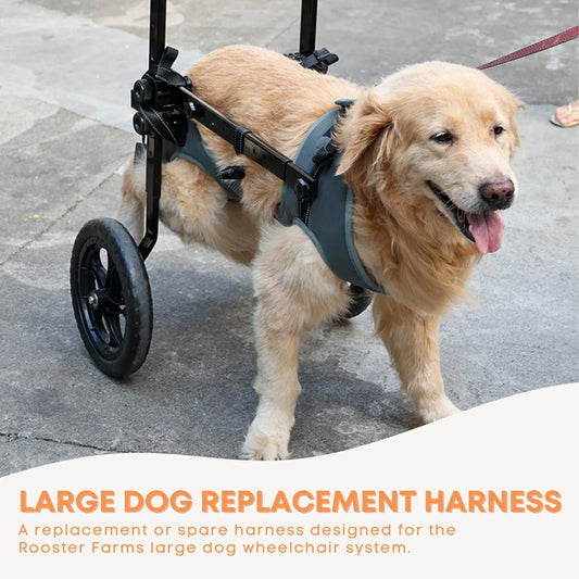 Rooster Farms Replacement Harness for Dog Wheelchair XL - Large Dogs Up to 45Kg V238-SUPDZ-41998883127376