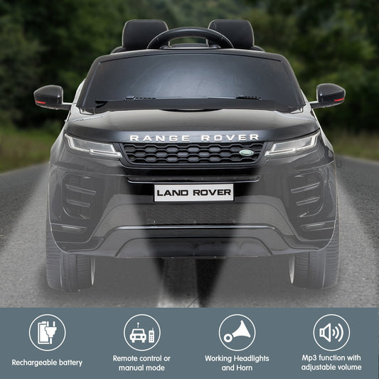 Kahuna Land Rover Licensed Kids Electric Ride On Car Remote Control - Black V240-CAR-LRV-BK