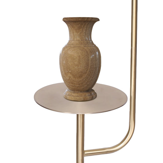 Sarantino Marble & Metal End Table Top Floor Lamp V240-LMP-MLM-50791-03