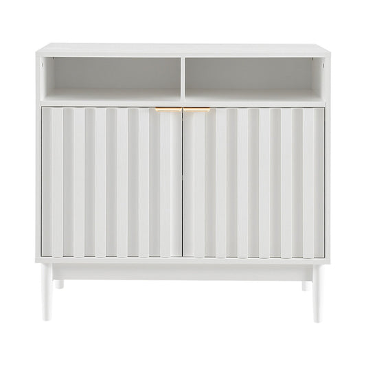 Sarantino Eleni 2-Door Sideboard Buffet Hallway Cabinet Storage Console Cupboard in White V240-TBL-751-00-WHT