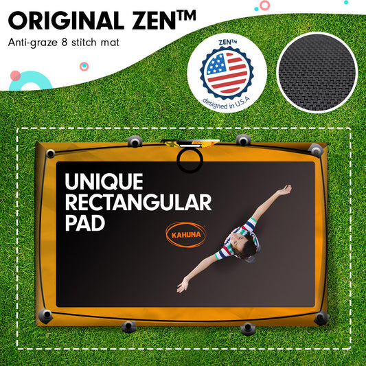 Kahuna 6 ft x 9 ft Rectangular Outdoor Trampoline - Orange V240-TRA-FJP-RCT-69V