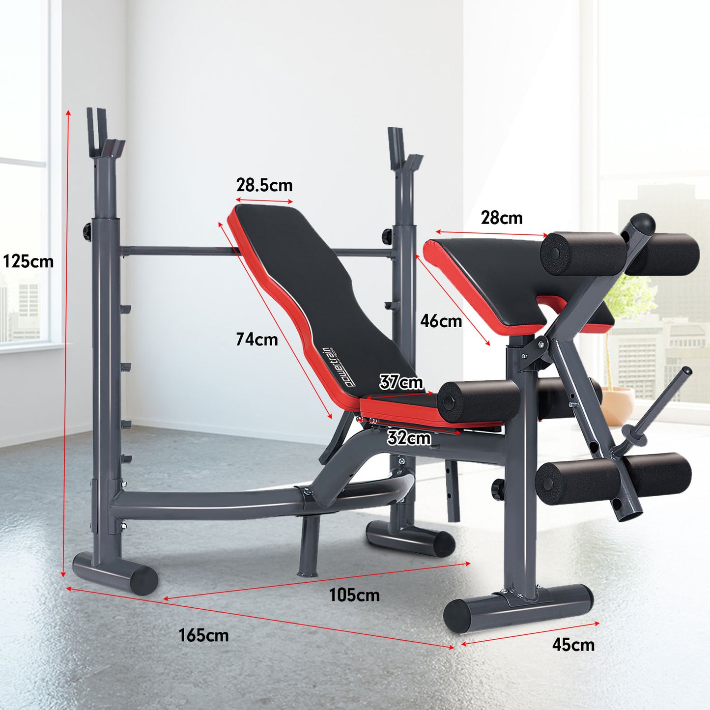 Powertrain Adjustable Weight Bench Home Gym Bench Press - 302 V240-WBD-302
