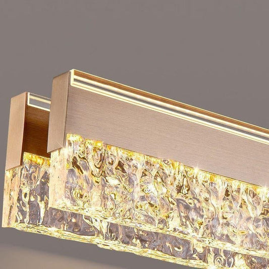 BAMDECOR A122 Nordic Long Dual Linear Dimmable Acrylic Kitchen Dining Table Pendant Light Minimalist Modern V255-BAM-A122-COFFEE-1.2M