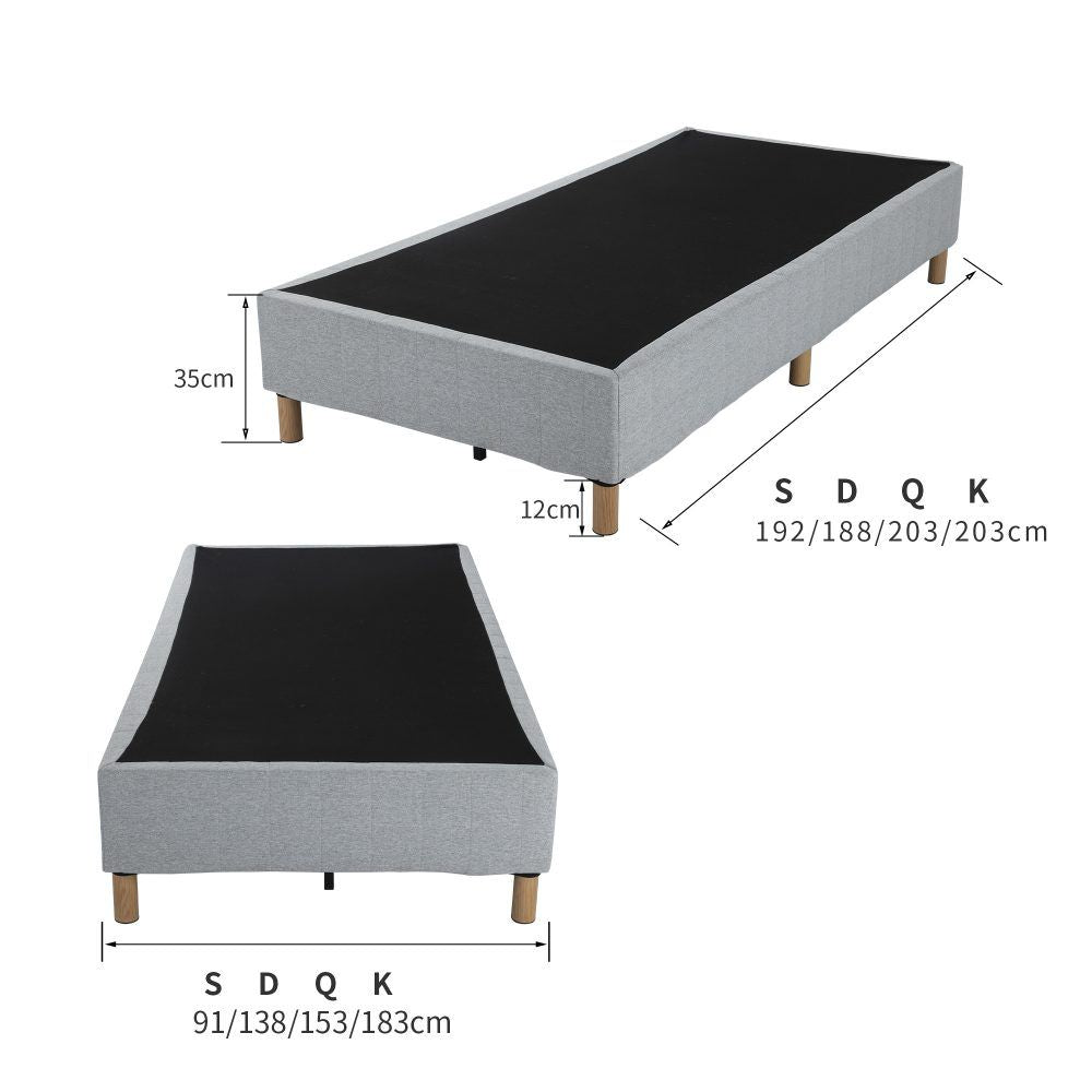Metal Bedframe Mattress Foundation (Dark Grey) - King V264-BFS-207F-DGR-KG-1