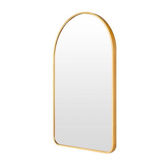 Wall Arch Mirror Arc Aluminum Frame Bathroom 50x80cm GOLD V274-FT-BM-ALUAC-GD5080