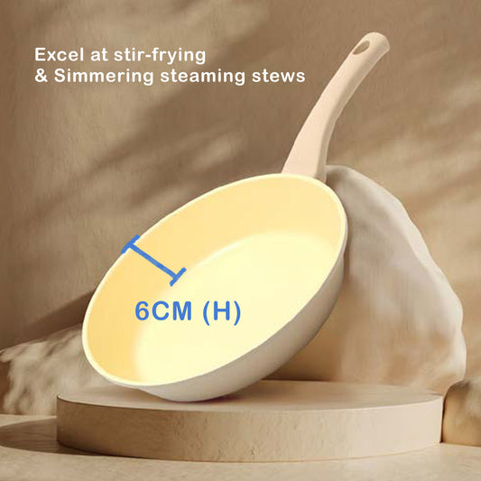 Giorno Felice IH Frypan 28cm Ceramic Non-Stick Frying Pan Induction V274-HA-TS-FRY28-BE