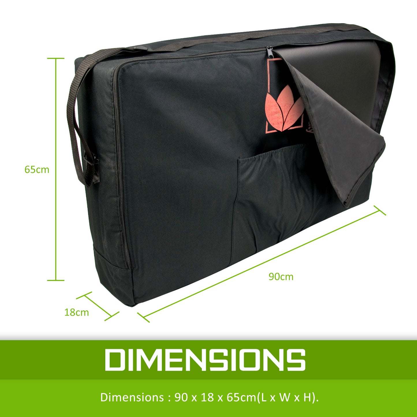 Massage Table Portable Carry Bag 55cm BLACK V274-MT-2FOLD-BAG