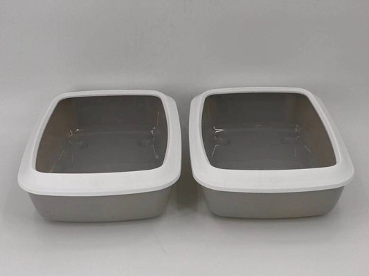 YES4PETS 2 X Small Portable Cat Kitten Toilet Litter Box Tray V278-70123-TWO-CAT-LITTER-TRAY