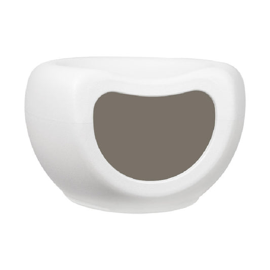 YES4PETS Cat Kitten Bed Cave Small Dog House Kennel Plastic Pet Pod Bedding Igloo White V278-BP200-CAT-NEST-WHITE