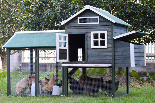 YES4PETS XL Chicken Coop Rabbit Hutch Guinea Pig Cage Ferret House V278-CH077-KATIE