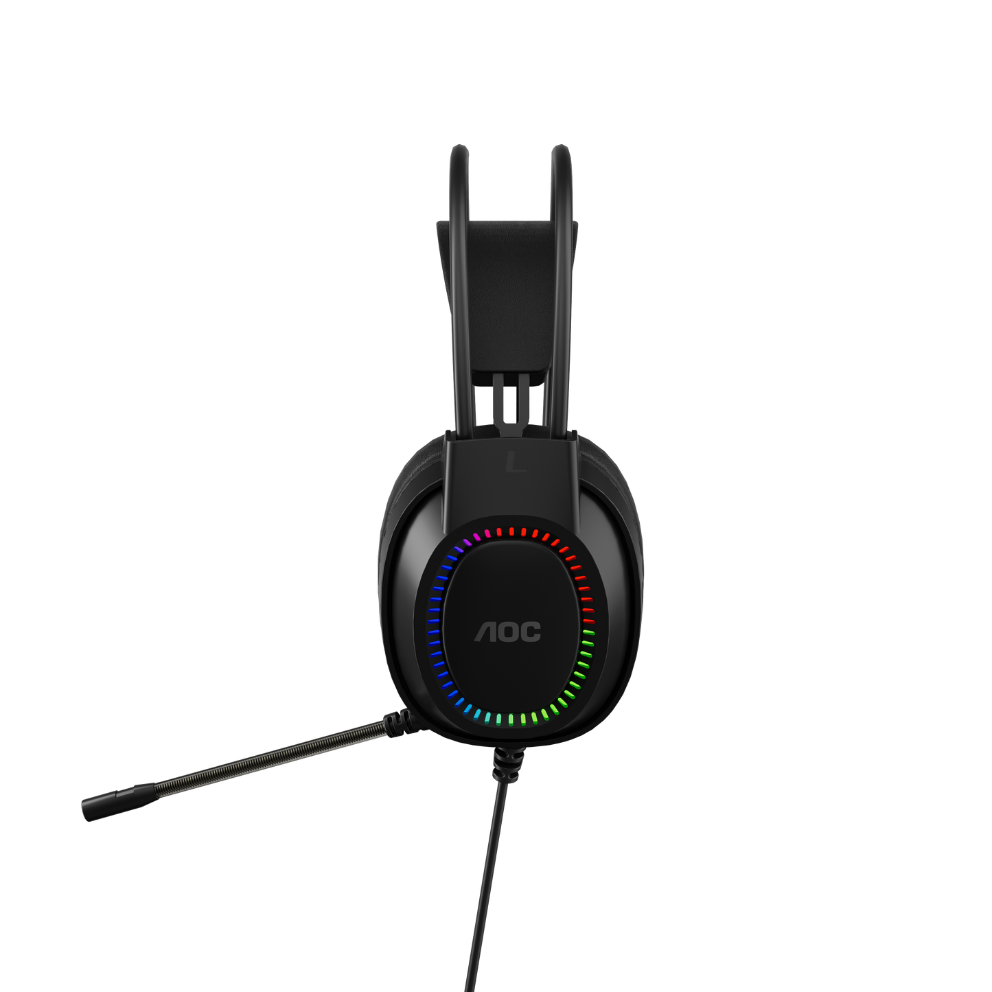 AOC ACG2500BK Wired RGB USB Gaming Stereo Headset 2M Cable Black V28-ELEAOCACG2500BK