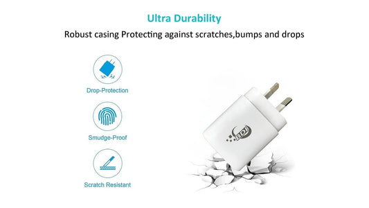 BDI 25W PD Quick Charger AU plug with USB-A and Type-C Ports V28-ELEBDITSC25WACA