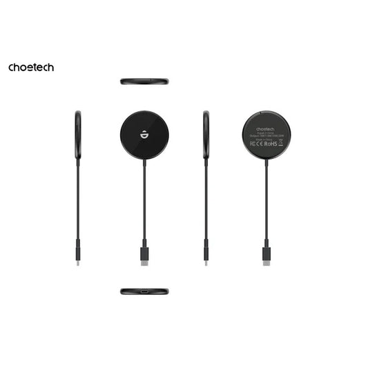 CHOETECH T697-F 15W/7.5W/5W magnetic charger for iPhone, Air Pods and more 1.5M Black V28-ELECHOT697F