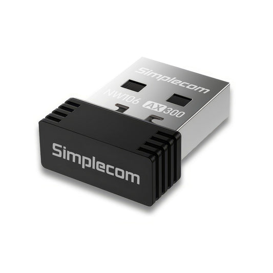Simplecom NW106 AX300 2.4GHz Wi-Fi 6 USB Wireless Nano Adapter V28-NW106