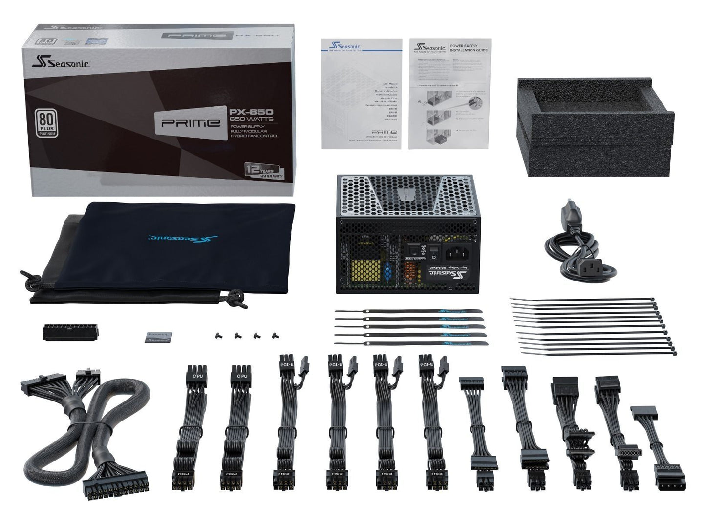 SeaSonic 650W PRIME PX-650 Platinum PSU (SSR-650PD2) (OneSeasonic) V28-PSUSEAPRIMEPX650