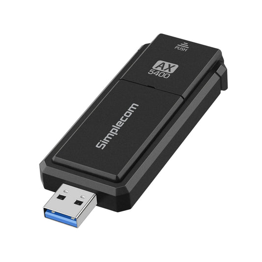 Simplecom NW812v2 AX5400 Tri-Band WiFi 6E USB Adapter with Foldable Antenna V28-SIMNW812V2
