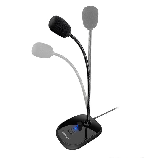 Simplecom UM360 Plug and Play USB Desktop Microphone with Headphone Jack V28-UM360