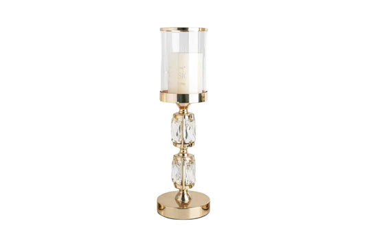 Abode Crystal Candle Holder - Gold - Medium V292-HD-CAND-HOLDER-ABODE-M-GOLD