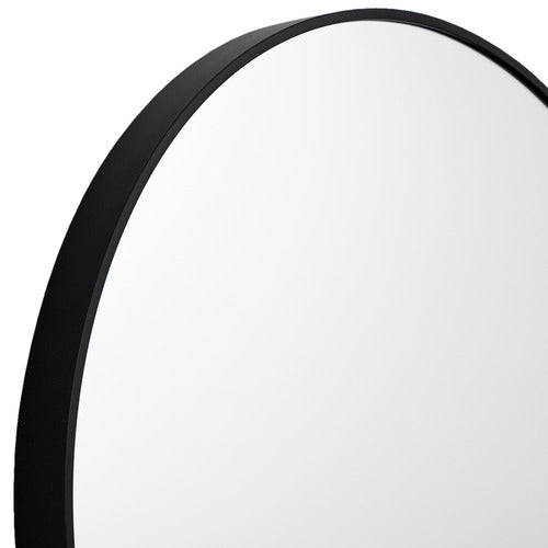 Metal Round Mirror 100cm - Black V292-MIRR-ARCH0031