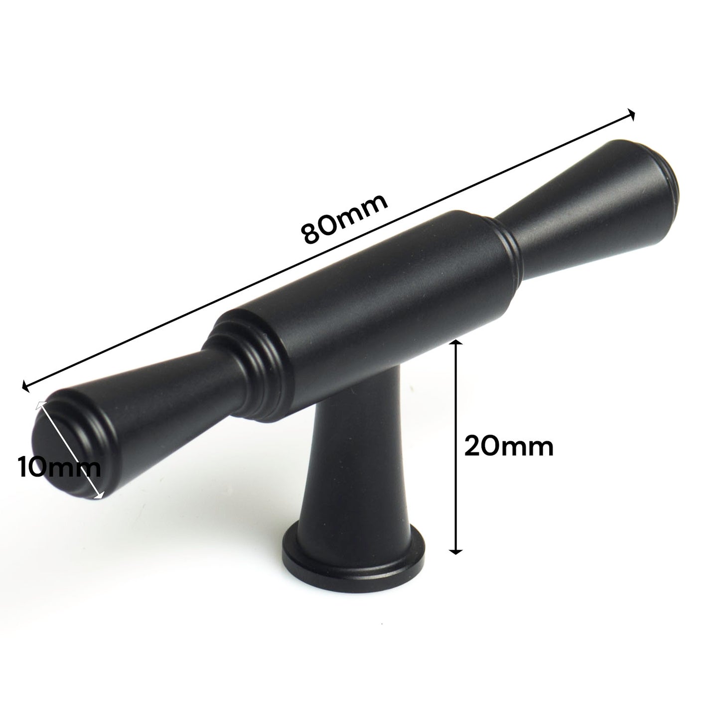 Black Zinc Kitchen Cabinet Handles Drawer Bar Handle Pull T V324-6892BK-T