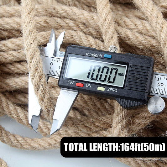 50m Sisal 10mm Rope Natural Twine Cord Thick Jute Hemp Manila Crafting Home Decor V324-HO-10MMSROPE