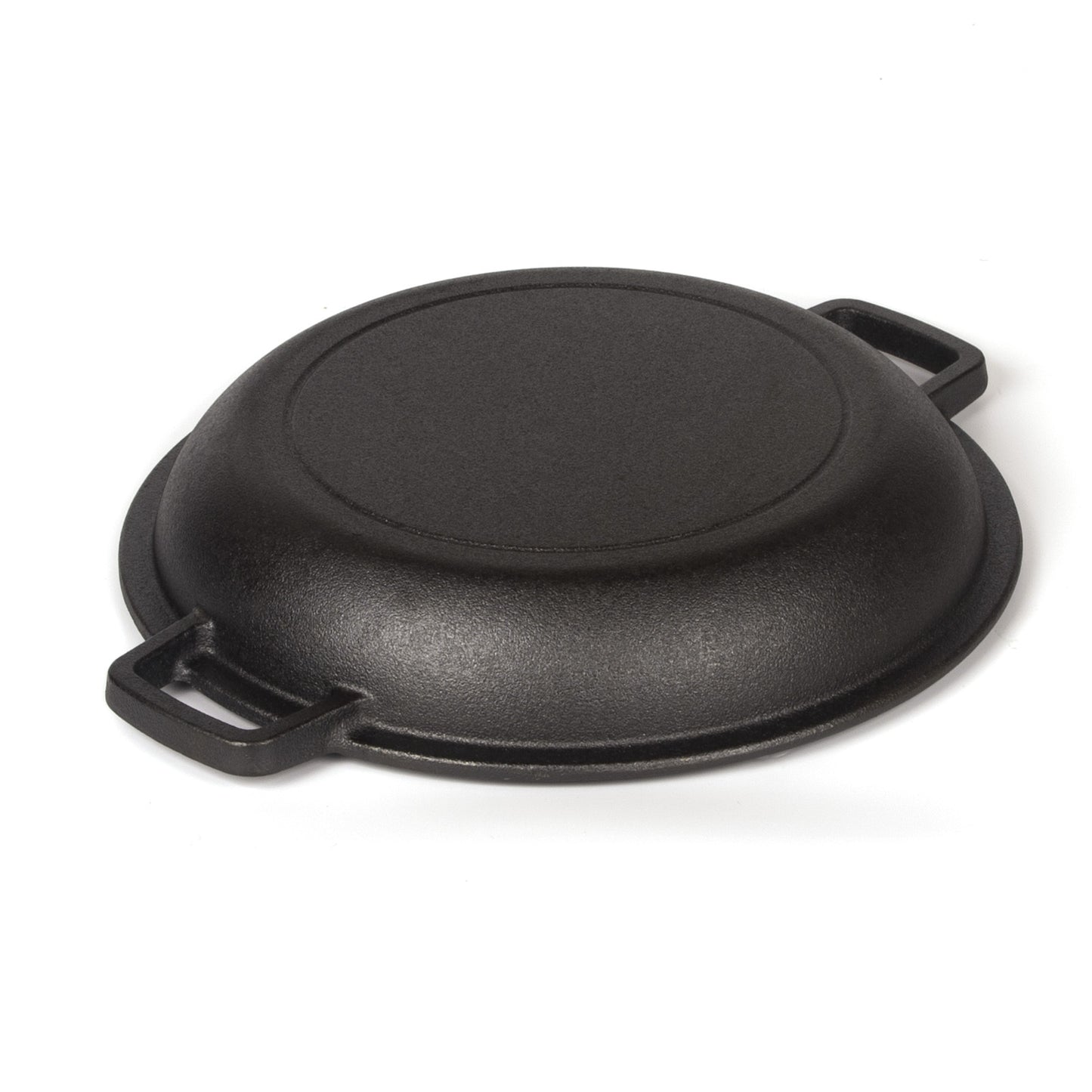 26cm 2-in-1 Cast Iron Dutch Oven & Skillet Set Pre-Seasoned Dual-Use Pot with Lid Fry Pan, Durable & V324-TSD-DUALPOT26CM