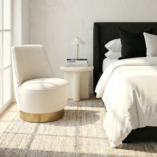 Interior Ave - Santorini Stone Side Table - Ivory V355-IA-ST-SAN-IVO