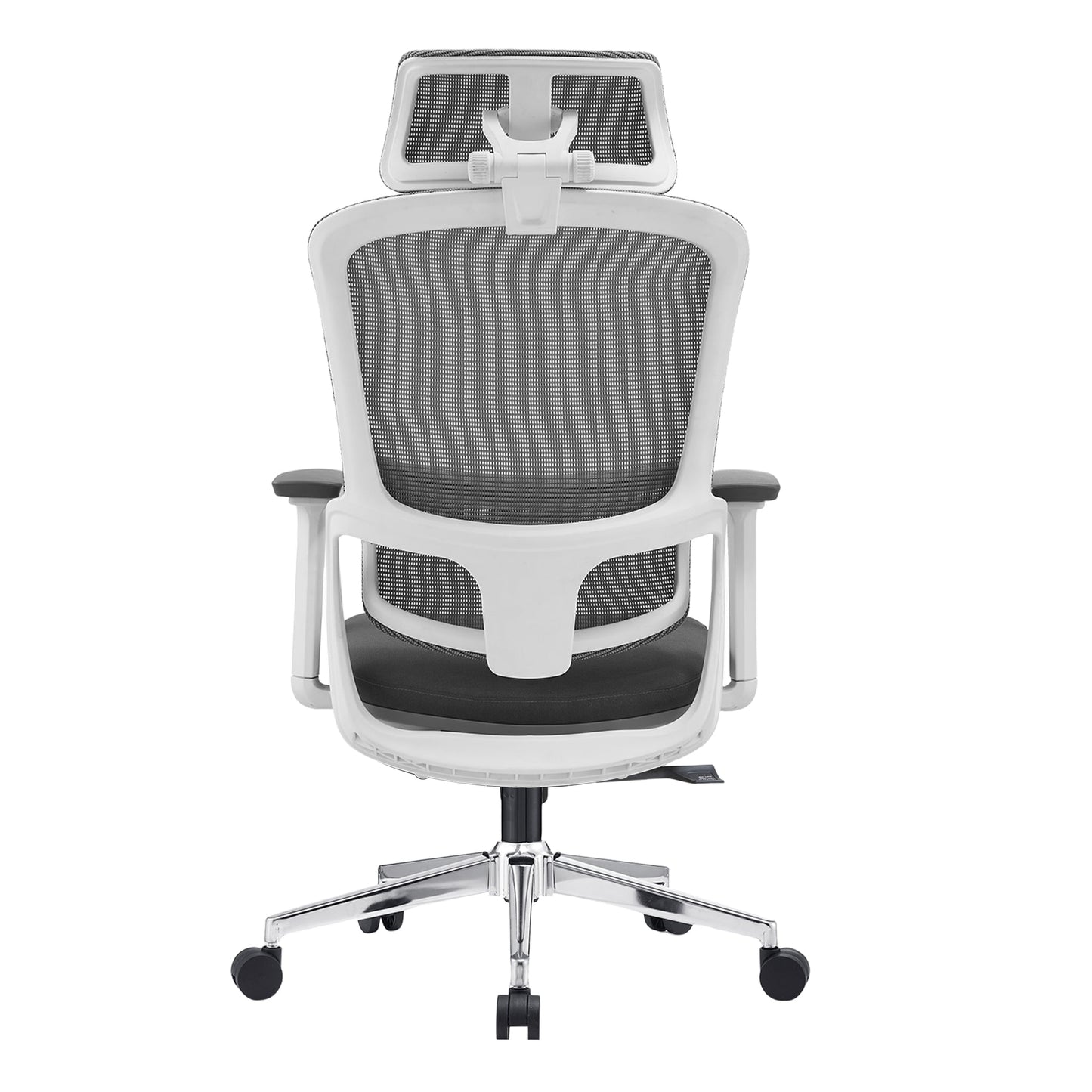 Elena High Back Fabric Seat Ergonomic Office Chair In Grey V369-A8616-R-GREY