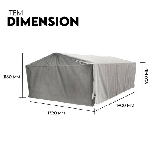 900mm Trailer Cage Canvas Tarp Cover for 6x4 High Quality Cage Universal 3 foot V379-TRAILCOV649001