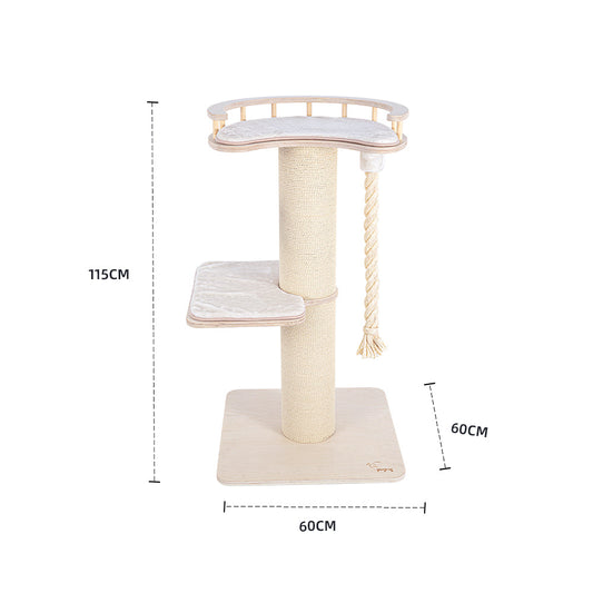 HONEYPOTCAT Tough & Play Sisal Scratch Tower - 115cm V390-190266
