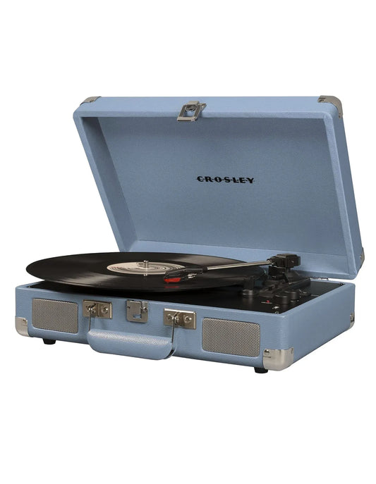 Crosley Cruiser Bluetooth Portable Turntable - Tourmaline + Bundled Crosley Record Storage Display Stand