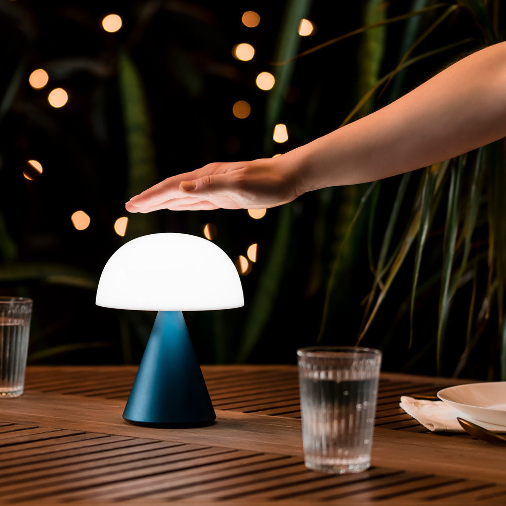 Lexon Mina L Large Portable Led Lamp - Blue V398-LD-LH65MDB