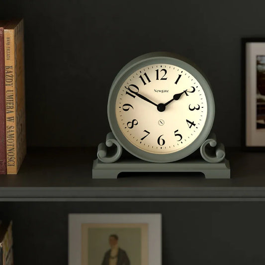 Newgate Divisadero Mantel Clock-Asparagus Green V398-NG-MANDIV183ASG