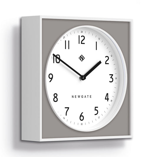Newgate Burger & Chips Wall Clock Posh Grey V398-NGBURG261WPGY