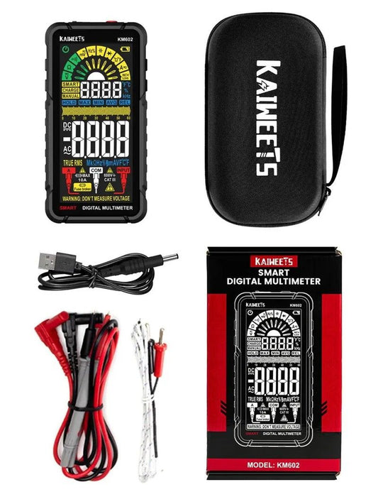 KAIWEETS Smart Multimeter Rechargeable Electrical Tester with Auto Ranging Digital Voltmeter Measures Voltage V413-KM602