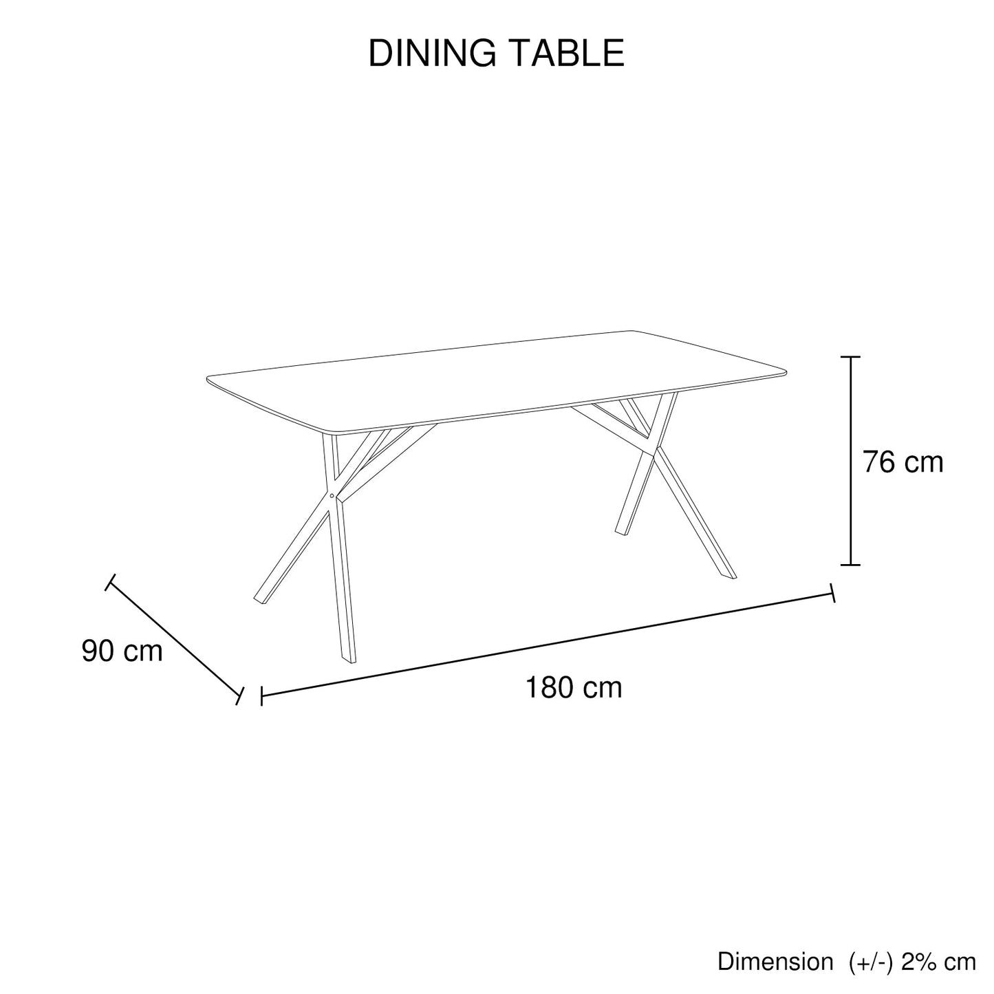 Dining Table Rectangular Shape White Sintered Stone Top Powder Coated Iron Legs V43-DT-ABBY