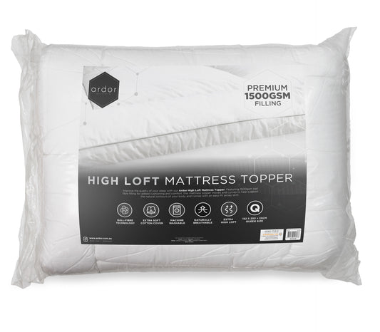 1500GSM Ball fibre MATTRESS TOPPER - DOUBLE V441-MT4006WTEDB/VAC
