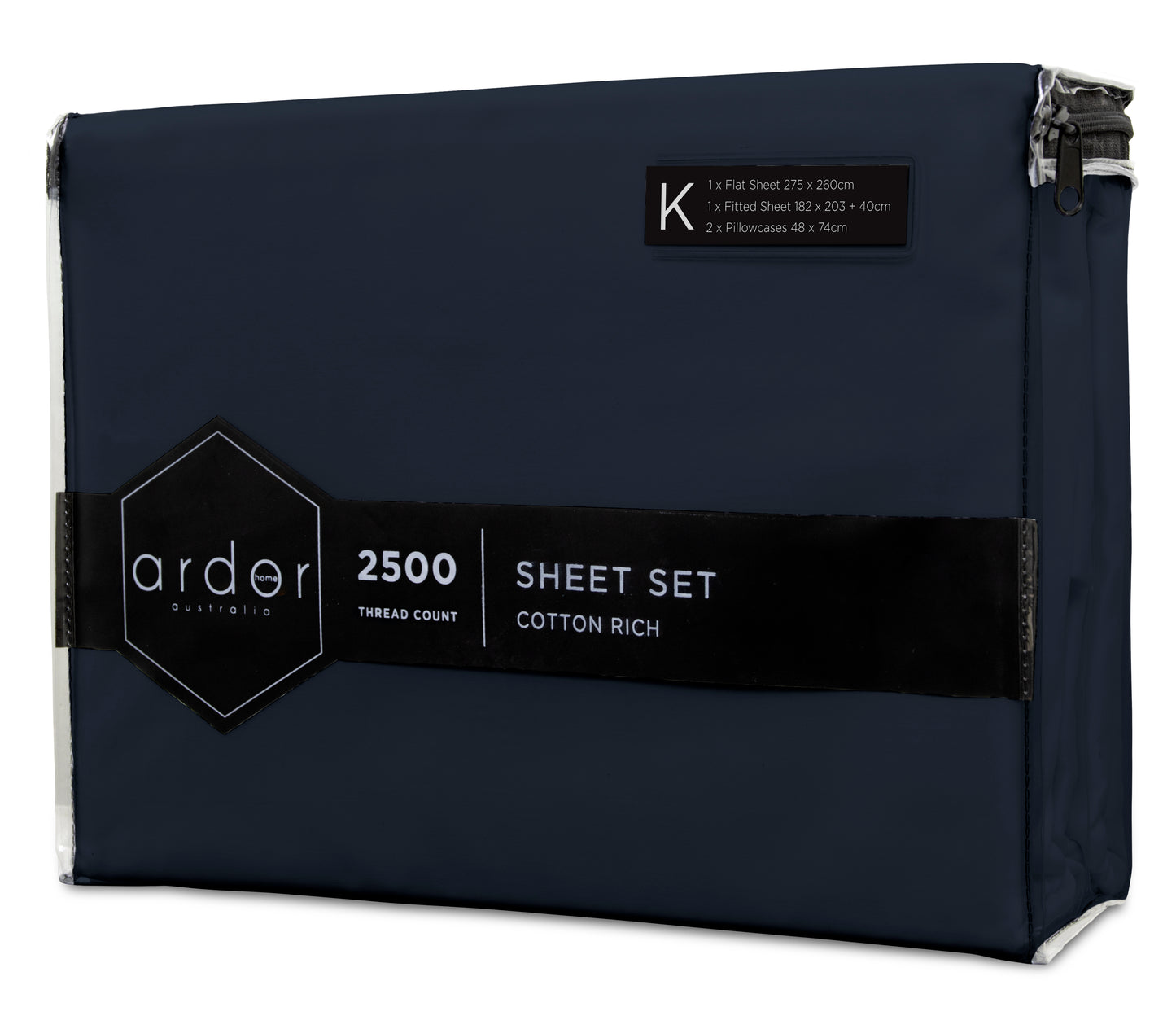 2500TC Cotton Rich SHEET SETS - KING V441-SS4007NVYKB