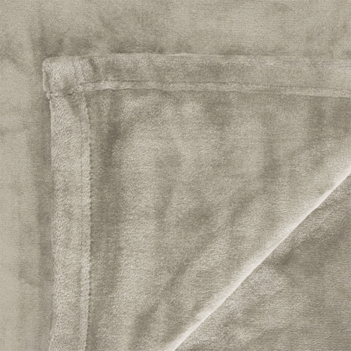 In 2 Linen 350GSM Plush Ultra Soft Velvet Touch Blanket Taupe King/Super King V442-ATX-BLANKET-PLUSHVELVET-TAUPE-SK
